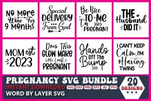 Pregnancy SVG Bundle