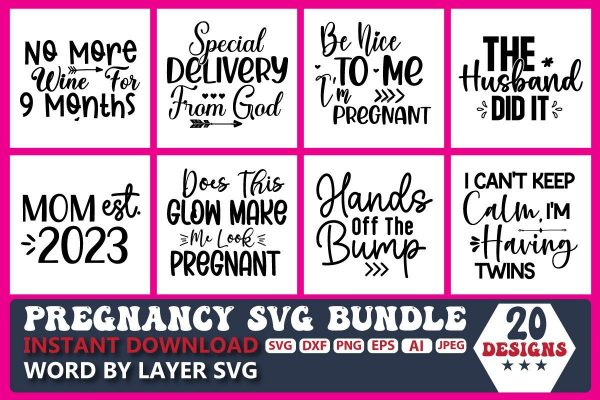 Pregnancy SVG Bundle