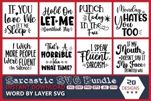 Sarcastic SVG Bundle Vol.7