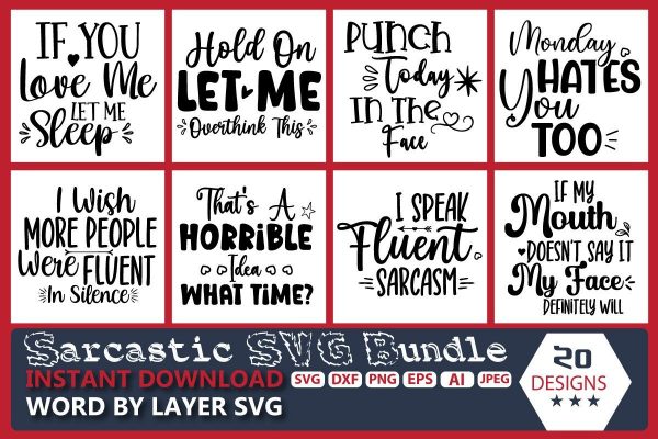 Sarcastic SVG Bundle Vol.7
