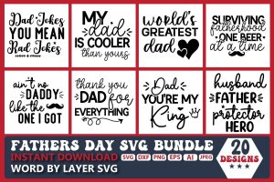 Fathers Day SVG Bundle Vol.6
