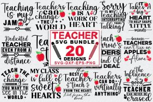 Teacher Quotes SVG Bundle