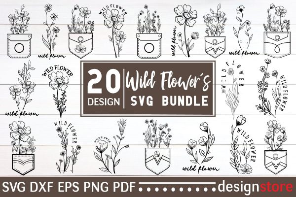 Wildflowers SVG Bundle