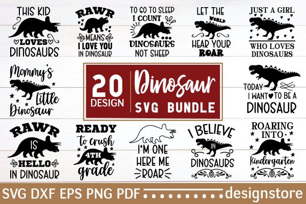 Dinosaur SVG Bundle