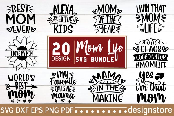 Mom Life SVG Bundle