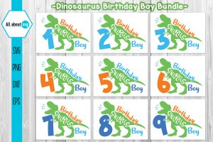 Birthday Dinosaurus Boy Bundle