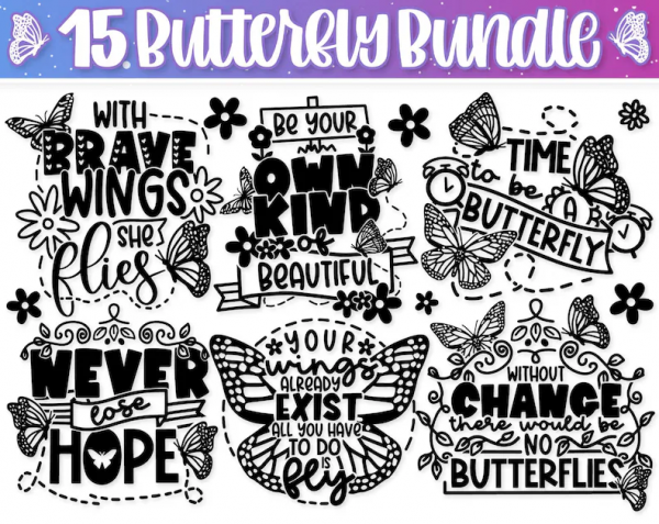 Butterfly Svg Bundle, Butterflies Svg