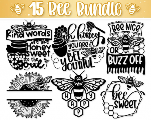 Bee Svg Bundle, Bee Png, Honey svg