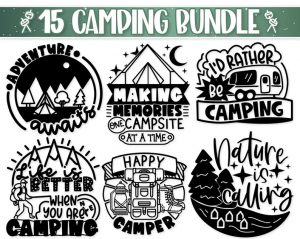 Camping Svg, Camper Svg, Svg Files For Cricut