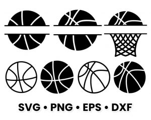 Basketball SVG Bundle, Monograms Svg